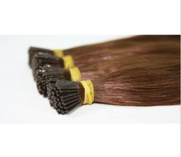 Whole150gset 1g 14039039 24039039 100 Human Hair I Tip Hair Extensions Remy Indian Factory Stright Stick1240169