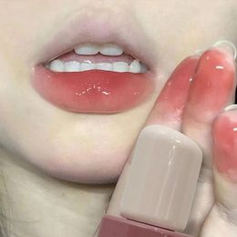 Lip Gloss Cute Mirror Water Glaze Waterproof Moisturize Sexy Red Tint Lipstick Makeup Lasting Non-stick Cup Cosmetic