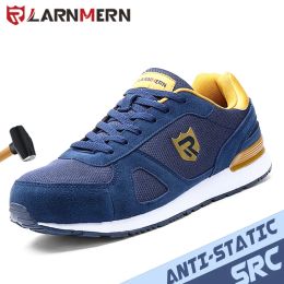 Accessories Larnmern Work Shoes Men Construction Steel Toe Boots Breathable Sneakers Antistatic Nonslip Lightweight Safety Shoes Women