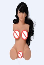 solid silicon sex dolls half body love doll for men with vagina anal2346188