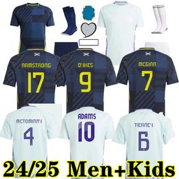 2024 Scotland soccer jerseys home away TIERNEY DYKES ADAMS 24 25 football shirt CHRISTIE McGREGOR MCGINN McKENNA men kit kids uniforms