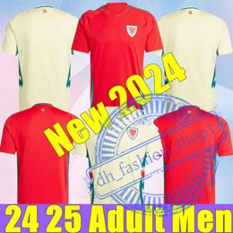 wales football 2024 Wales Soccer Jerseys JAMES BALE 24 25 Welsh Football Shirts JOHNSON N.WILLIAMS RODON T.ROBERTS CABANGO LEVITT MOORE THOMAS Men Kids Kit Jer 636