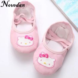 shoes Toddler Girls Soft PU Leather Ballet Shoes Baby Kids Professional Pink Dance Ballet Flat Slipper Practice Shoes For Children