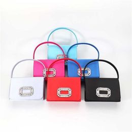 Chic Shoulder Bags Ladies designer handbags tote with Diamond Evening Bag Small Square Crossbody Wedding Party Dress Handbag 240311