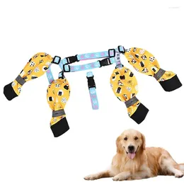 Dog Apparel Shoes Protective Sock Protector Booties Adjustable Boot Leggings With Auxiliary