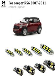 9pcs X Error LED Interior Light Kit Package for Mini cooper R56 accessories 200720117358725