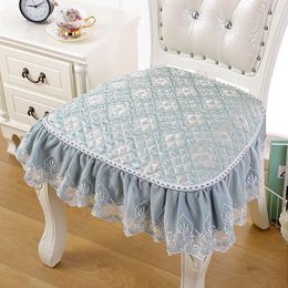Pillow 1pc European Style Dining Chair Cover Luxury Lace Chairs Pad Seat Mats Home Decoration