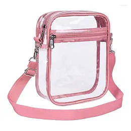 Shoulder Bags Women Handbag Transparent PVC Messenger Crossbody Bag Tote Purse