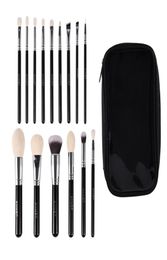 Makeup Brushes 15Pcs Professional Set Natural Goat Hair Foundation Powder Blush Contour Eye Shadow Make Up5194030