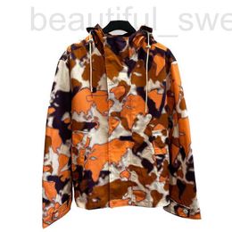 Men's Jackets designer Designer Mens Spring Bonfire Map Thick Cotton Canvas Blouson Mappamundi Signature Hooded Man Trench Coat 1AF876 R74R