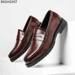 Shoes Penny Loafers Men Dress Shoes Leather Designer Shoes Men High Quality Elegant Shoes for Men 2023 Chaussure Homme Zapatos Hombre