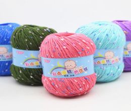 50G Milk Sweet Soft Cotton Baby Knitting Wool thread for crocheting of cotton wool crochet needles yarns and wools so weave3209518