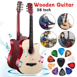 Guitar 38 Inch Classical Guitar with Starter Kit Gig Bag Acoustic Guitar Wooden Guitar Music Instrument for Adults Teens Beginners