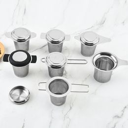 Home Stainless Steel Tea Infuser Tea Leaves Spice Seasoning Ball Strainer Teapot Fine Mesh Coffee Philtre Teaware Kitchen Accessories Tea Strainers LT728