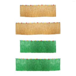 Party Decoration Grass Table Skirt Modern Po Props Hanging Holiday For Desk Halloween Christmas Outdoor Celebration