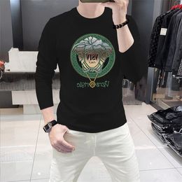 2024 Summer Mens Designer T Shirt Casual Man Womens Tees With Letters Hot Drill Long Sleeves Top Sell Luxury Men Hip Hop clothes Size M-4XL