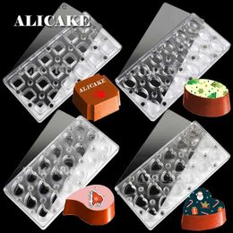 Baking Moulds 18 Cavity Chocolate Polycarbonate Mould Transfer Sheet Magnet Chocolate Moulds Transfer Paper Sheet Pastry Baking Tools Chocolat L240319