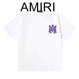 Am Designer of Luxury T-shirt Brand t Shirt Clothing Spray Letter Short Sleeve Spring Summer Tide Men and Women Tee New2024 Tops Top Tee Shirtsfjhonvyk