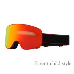 Goggles New Parent Child Ski Glasses Double Lens Antifog Winter Snow Goggles 514 Kids/Men Women Snowboarding UV Ptotection Eyewear