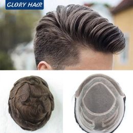 Toupees Gloryhair Versalite Men Capillary Prothesis Hair Free Style Men Toupee Hair Free Shipping to Brazil Dropshipping Toupee
