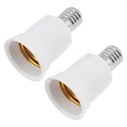 Lamp Holders Socket Adapter 2pcs E17 To E26 Intermediate Standard Converter LED Light Bulb