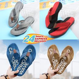 Summer Men's and Women's Slippers Solid/Color Block Flat Heel Sandals Kentw Designer High Quality Fashion Slippers Waterproof Beach Sports Herringbone Slippers GAI