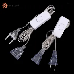 Strings 1Pc Plug Extender Wire With Switch EU/US For LED String Light Wedding Christmas Decor Garland Lights