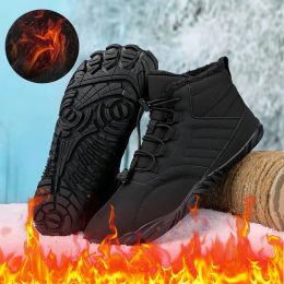 Boots Winter Warm Running Barefoot Shoes Waterproof NonSlip Breathable Women Men Rubber Camping Sneakers for Trekking Hiking