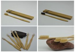 Bamboo Toothbrush Bamboo charcoal Toothbrush Soft Nylon Capitellum Bamboo Toothbrushes for el Travel Tooth Brush GGA9737537215