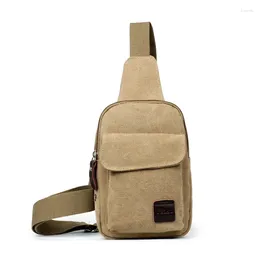 Bag Men 's Chest Leisure Messenger Canvas Functional Shoulder Korean Style Sport WZC070