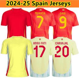 Neue 2024 2025 Spanien Fußballtrikots PEDRI LAMINE YAMAL RODRIGO PINO MERINO SERGIO M.ASENSIO FERRAN C.SOLER 24 25 Männer Kinder HERMOSO REDONDO CALDENTEY Fußballtrikot