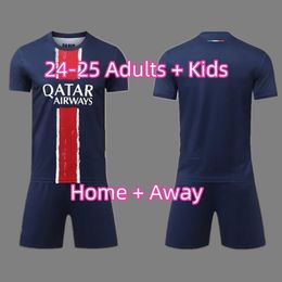 Paris Saint Kylian Mbappe 24 25 Germain Soccer Jersey Carlos Soler Nuno Mendes Gianluigi Donnarumma Manuel Ugarte Danilo Pereira Marquinhos Kid Kit Home Away