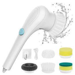 Electric Fans Rotating electric wireless Motorised shower scrub glove scrubbing brush interchangeable cleaning brush 240319