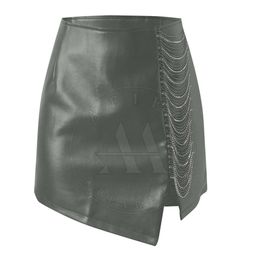 Leather Skirt For Ladies Hot Selling New Design Women Leather Skirt By AFIFA APPARELS