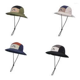 Berets Teens Leisure Bucket Hat Male Moisture Wicking Fisherman For Travel Camping Drop