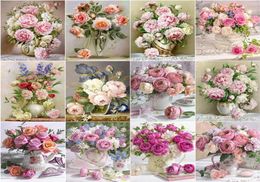 Evershine Diamond Painting Flower 5D DIY Diamond Embroidery Peony Rhinestone Picture Cross Stitch Rose Full Square Home Decor4207957