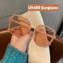 Sunglasses Fashion Square Women's Luxury Gradient Lens Sun Glasses Unisex Travel Outdoor UV400 Eyewear Shades Goggles Oculos