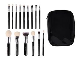 Makeup Brushes 15Pcs Professional Set Natural Goat Hair Foundation Powder Blush Contour Eye Shadow Make Up8124318