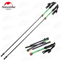 Sticks Naturehike Outdoor Hiking Walking Stick Telescopic Pole Accessories Ultralight Aluminum Alloy Folding Camping Walking Cane Use