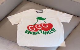 Childrens Tshirt Boys Girls Sets Kids Short Sleeve Top Child Designer Clother With letter Strawberry Black White Size 901608113350