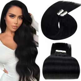 Extensions Full Shine Tape in Human Hair Extensions Black Women Natural Brazilian Hair Tape in Hair Extensions 20pcs/50g Women Straight