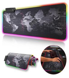 Gaming Mouse Pad Large Mousepad RGB Computer Mouse Pad Gamer Mause Pad Desk Backlit Mat xxl Keyboard Pads Backlight Mauspad2179306