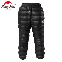 Clothings Naturehike Outdoor Down Pants Waterproof Wear Hiking Camping Warm Winter Goose Down Pants NH18K210K