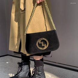 Totes All-Match Women Chain Shoulder Luxury Designer Bag Solid Fashion Handbag Crossbody Women's Minimalist Leather For Work