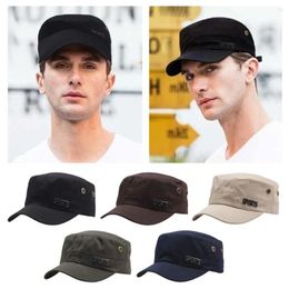 Ball Caps Casual Summer Sunscreen Fisher Army Hats Women Men Cadet Hat Flat Top Bone Cap Military