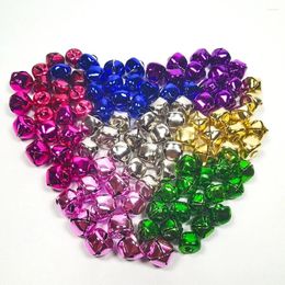 Party Supplies 50Pcs DIY Bells Candy Color Christmas Jingle For Charms Craft Wreath Wedding Festival Holiday Home Xmas Tree Decoration