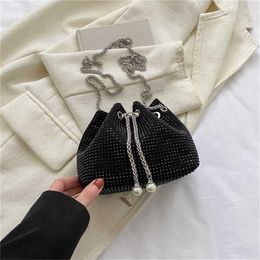 Hip Shoulder Bags Spring Bucket Bag Fashion Chain Crossbody Bags Popular Tote bag Women Small Designer Handbags 240311