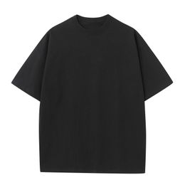 230gsm Heave Fabric 100% Cotton Oversize Plain T Shirt for Men Casual Mens Clothing Streetwear Summer Daily Basic 240301