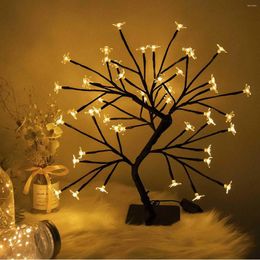 Night Lights LED Light Cherry Tree Color USB Power Supply With Switch Home Children's Bedroom Decoration Atmosphere