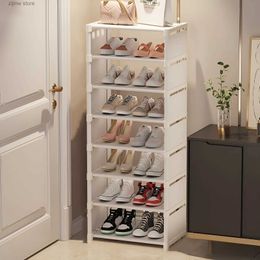 Storage Holders Racks Simple shoe rack high capacity easy to assemble shoe rack storage container with furniture used for entrance hall living room Y240319